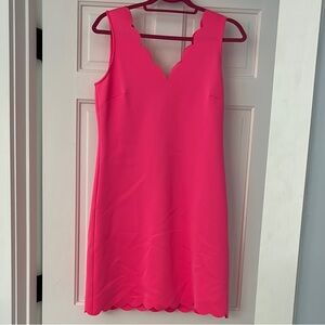 Lilly Pulitzer Pink Sheath Mini Dress V-Neck Sleeveless Cocktail